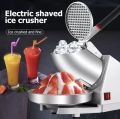 Ice Crusher Electric Heavy Duty Double Blade Ice Crusher Machine Stainless for Scramble Automatic Ice Shaver Machine Electric Commercial High Power Ice Smasher Machine Portable. 