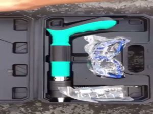 Nail Gun Manual Steel Nail Gun【Free gift of 120 nails】For Concrete Rivet Tool Steel Rivet Gun Nail Punch Pipe Clam Nail Gun Multifunction Tufting Rivet Tool Concrete Wall