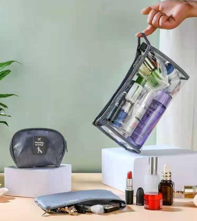 3in1 Make Up Bag Travel Bag Transparent Pouch Lazada PH