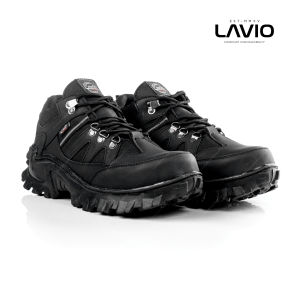 Sepatu Pria Boots Safety Ujung Besi Low Kerja Proyek Gunung Hiking Kualitas Tinggi Lavio A86