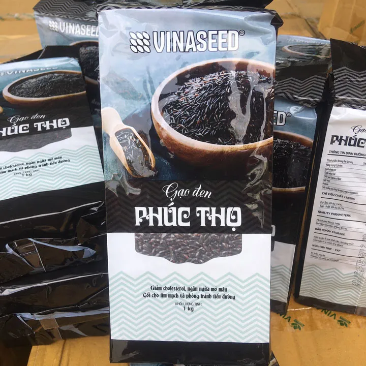 Gạo lứt đen Phúc Thọ túi 1kg