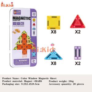 [SG Seller]Portable Magnetic Tiles with Polar Animal Figures STEM Educational Toy for Kids Travel & Home Play