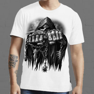 SKULL GAME OVER | Kaos Pria & Wanita | T-Shirt Jumbo | Murah | Distro | Produk Lokal | CIAO.ID