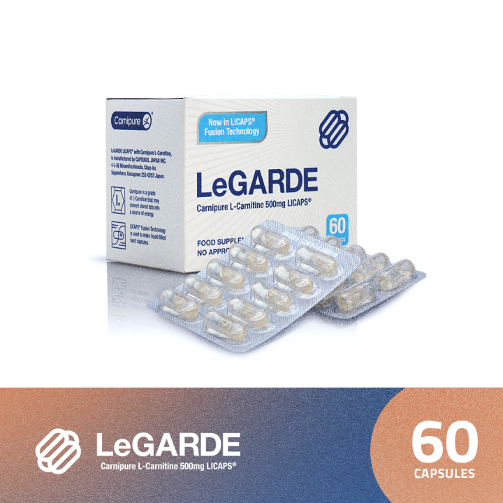 LeGARDE Carnipure L-Carnitine 500mg LICAPS Licaps Fusion Technology Fda  Registered Supplement High-Quality L-Carnitine Capsules Rapid Therapeutic  Effect - Lazada | Lazada PH