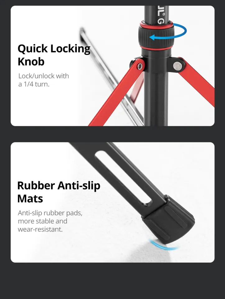 AMBITFUL 220 Cm Aluminium Light Stand Portable Tripod 2.5kg Load For Outdoor Photography Ring Weight 600g With Carry Bag (GM220 - View #3