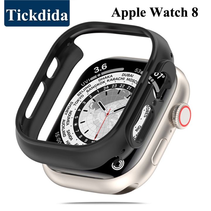PC Case for Apple Watch Series 8 7 41/45mm Protective Cover Frame