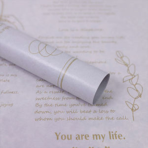 Kertas Buket Bunga Cellophane Flower Wrapping Paper Motif Koran News Paper Color Flower Wrap KB6249