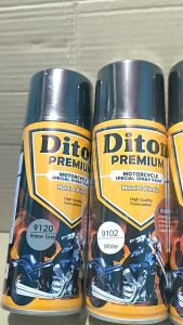 Pilok Cat Diton Premium Paket Lengkap 4 Kaleng Sporty Red Merah 9417 Primer Grey 9120 White 9102 Clear Gloss 9128 400cc Pilox Paketan Cat Semprot Special Spray Paint