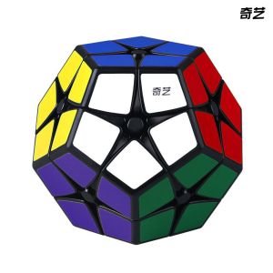 Qiyi Cube 2x2 Megaminx 12-Face Shaped Speed Cube Balck Sticker 2x2x2 Megaminx Magic Cube Puzzle Toy