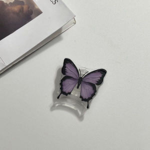 Raimondo Braket Kupu-kupu Warna-warni Desktop Lem Jatuh Braket Kantung Udara Transparan Ponsel