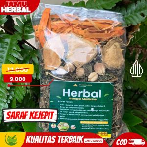 Jamu Herbal Tradisional Merah Muda untuk Saraf Kejepit - Kapsul Rendah Lemak & Bebas Gluten