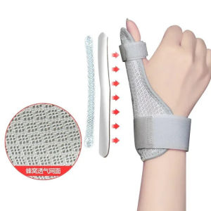 Guoftstars ปรับนิ้วหัวแม่มือเฝือกสนับสนุนรั้งการบีบอัดนิ้วที่วางป้องกันข้อมือรั้งสําหรับเคล็ดขัดยอกความเครียดโรคข้ออักเสบเอ็นอักเสบ