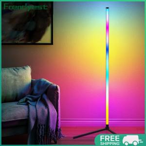RGB Corner Floor Lamp Color Changing Smart Modern Floor Lamp App & Remote Control for Bedroom Living Room Gaming Room