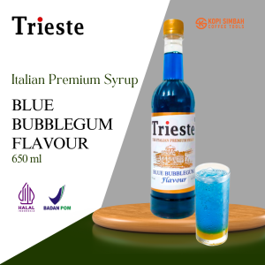 Trieste syrup rasa Blue Bubblegum Minuman Sirup Kopi Premium Italia Premium Sirup Flavoured Minuman Bartender Kopi