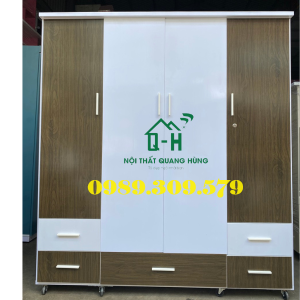 TỦ NHỰA ĐÀI LOAN 4 CÁNH CAO CẤP - TỦ LỚN ĐỰNG QUẦN ÁO GIA ĐÌNH