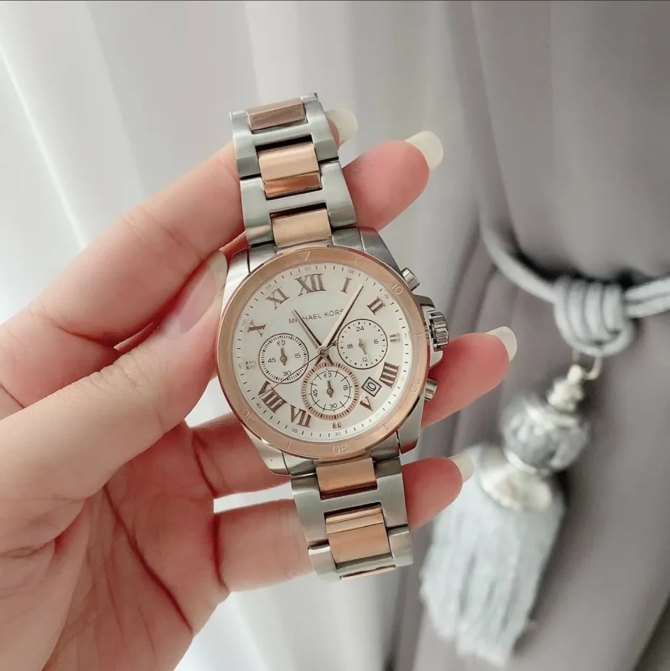 MK6368 Michael Kors Brecken Chronograph Rose Gold Two-Tone Ladies