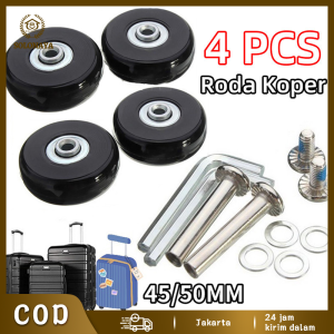 4Pcs Roda Koper / Roda Putar 360 / Roda Koper Viber / Roda Koper Polo / Roda Koper Travel / Pengganti Karet Luggage Replacement Wheel 45 50mm