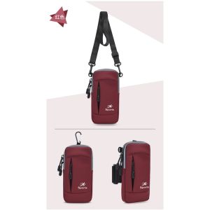ACICIA Multifunction Shoulder Bag Phone Wallet Sport Pouch Sling Bag Arm Phone Key Holder Water Resistant Hiking Running Cellphone Holder