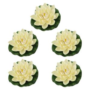 5 cái giả như thật hoa nổi với hoa loa kèn Pad 17cm cho bể AO centerpieces đài phun nước trang trí vườn