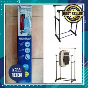 ClothesRack Double Pole - Rak Gantung Baju / Rak Baju Double Pole / Gantungan Baju