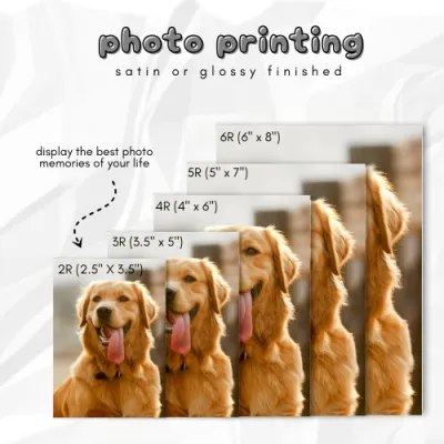 Custom Photo Printing | Satin or Glossy Finished Photo Printing | 2r 3r 4r 5r 6r Photo Printing | High Quality Photo Printing