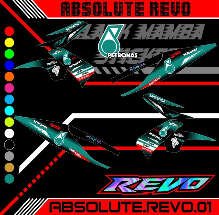 Revostock Sticker Striping Sticker Revo Absolute - Stiker Lis Variasi Revo 2010-2013 ...