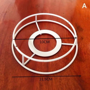 Fantic Lamp Lampshade Shade Wire Frame DIY Guard Ring Light Cage Holder Bulbpendant Drum Table Metal Vintage Cover Round Ceiling Iron