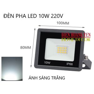 Đèn pha LED mini 10W - chóa đèn kim cương siêu sáng chống nước