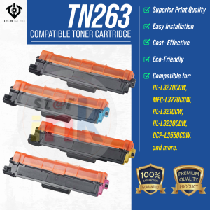 Starink TN263 TN-263 Compatible Toner Cartridge for HL-L3270CDW MFC-L3735CDN MFC-L3770CDW