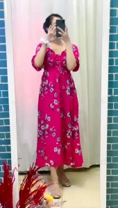 Daster Lolita Suju Super Jumbo Ld150cm muat BB 100kg daster serut daster kerut dada solo