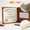 Premium Parchment Paper (100 Pcs/Pack) A4 & Letter Size for Certificates & Diplomas. 