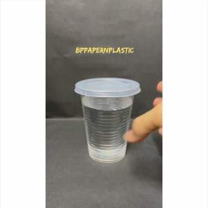 BENXON 12oz / 16oz PP Cup with “Flat Lid” (100sets) PP12 / PP16