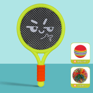 Tennis racket and tennis trainer for outdoor solo play with string rebound for self-training parent-child and childrens single tennis racket set
