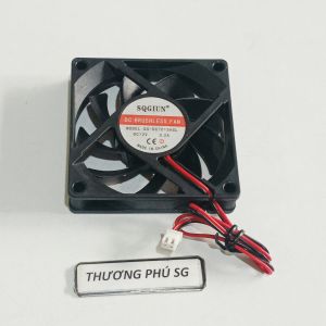 Quạt 7Cm dày 1.5Cm / Điện áp DC 12V (Loại 2 dây đầu 2 Pin đầu 5.5mm x 4.0mm) NEW
