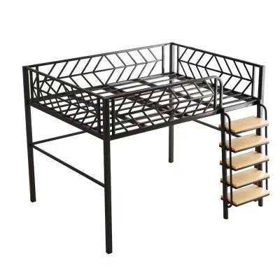 Urban Echo Bunk Iron Bed Apartment Space-Saving Loft Beds