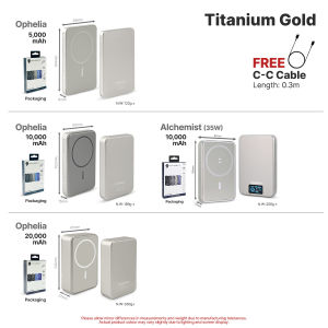 LionShield Ophelia Powerbank 3C/CCC Certified 10000mAh 20000mAh 5000mAh Power Bank 35W Fast Charging Magnetic Wireless