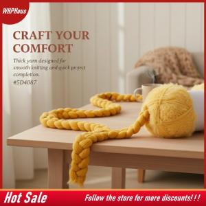 【COD】🔥🔥🔥 Wool Circle Solid Color Yarn Hand Woven DIY Scarf Hat Sweater Medium Thick Merino Wool Thread Soft And Comfortable Fluffy
