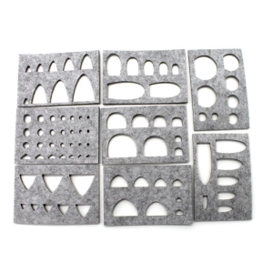 8pcs Wool Felt Mold Felting DIY Craft Stencil Applique Handicraft Shaping