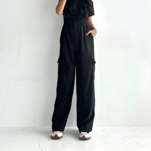 Celana Kulot Cargo Pants Knit Hornet Neo