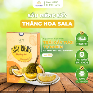 Sầu Riêng Sấy Thăng Hoa NCM Trái Cây Tươi Tự Nhiên Từ Trang Trại Sạch Thơm Ngon Trọn Vị Hộp 20g