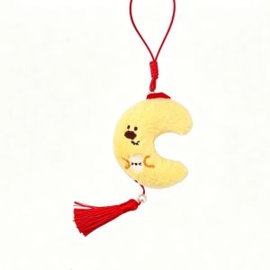 MINOA Cartoon Moon Plush Pendant Cute Versatile Cloud Hanging Decoration Fashion Bunny Mooncake Keychain Mid-Autumn Festival