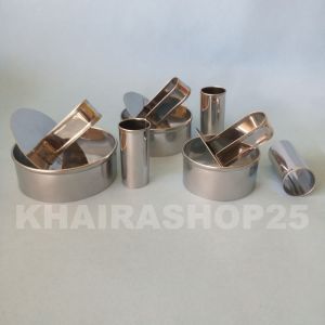 1 Set Cetakan Donat Stainless & Ring Cutter Donat Diameter 6-9 cm