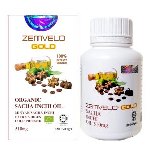 Zemvelo Gold Sacha Inchi Oil 2 Bottles of 120 Softgels x 510mg