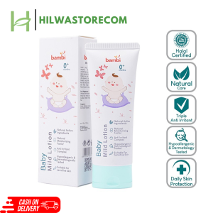 Bambi Baby Mild Lotion 100ml | Body Lotion Bayi Kulit Normal - Sensitif (Bpom)