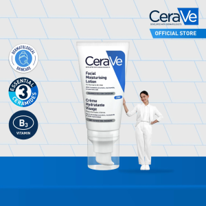 CeraVe PM Facial Moisturising Lotion 52ml | Night‑Time Barrier Repair | Niacinamide Skin‑Smoothing | Long‑Lasting Overnight Hydration| Pore & Skin‑Tone Refining | Light‑Weight Restorative Night Lotion