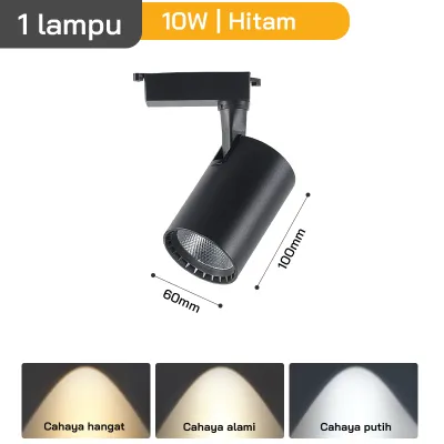 LAMPU RELL TRACK LED SOROT LAMPU TRACKLIGHT REL SPOTLIGHT 10W/20W MODEL MEWAH SUPER TERANG CEILING