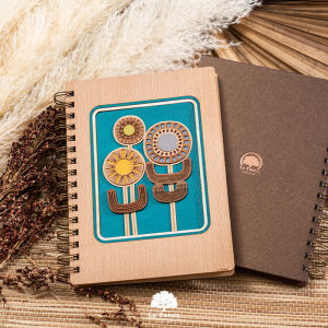 Lifestyle Personalized Name Wooden Notebook Diary Calendar Planner Book Note Organizer Souvenir Pen Gift Hadiah
