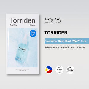 Torriden Mask with Hyaluronic Acid & Aloe Vera Hydrates Soothes Facial Mask For Sensitive Skin Sheet-Type 10 Sheets