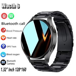 Watch 6 Business Smartwatch Men 1.32 Inch 128*160 Bluetooth Call Health Monitoring Alarm Clock Fashion Watch Women Multifunction