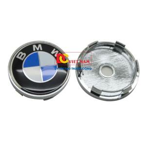 01 chiếc Logo chụp mâm ốp lazang bánh xe ô tô BMW60 đường kính 60mm